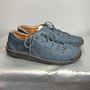 Men's Blue Leather Sneakers US 13, EU 47, UK 12